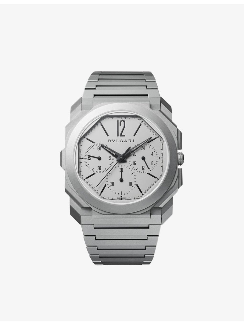 Bvlgari Octo Finissimo titanium automatic watch 42mm (British brand)
