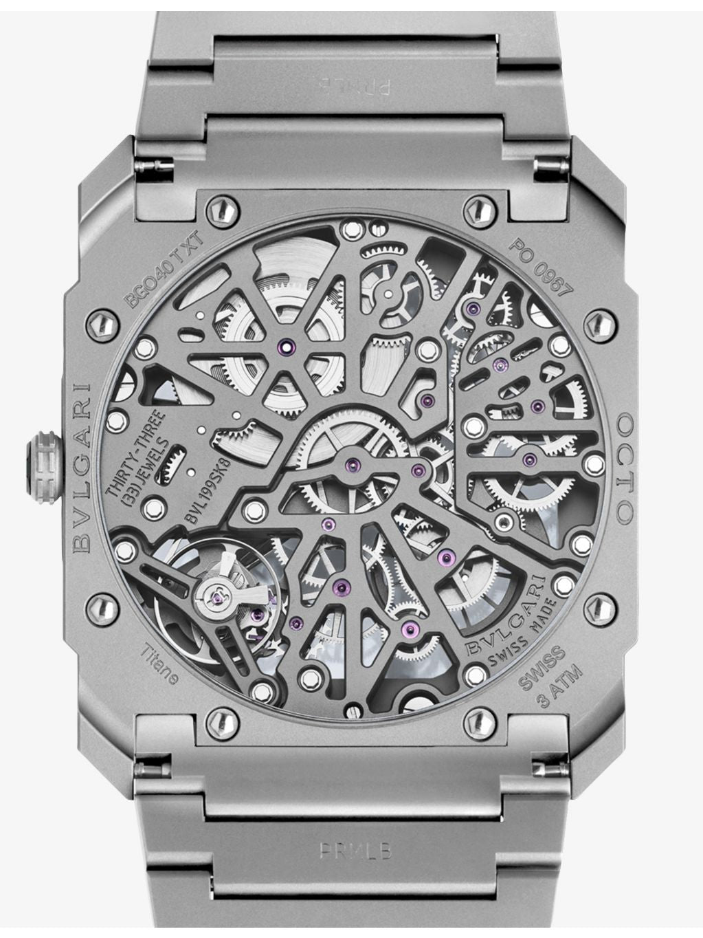 Bvlgari Octo Finissimo skeleton titanium watch 40mm, UK version