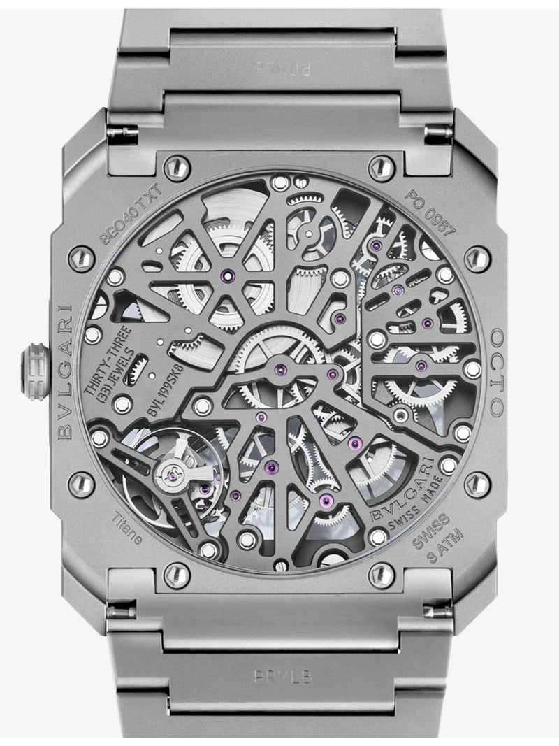 Bvlgari Octo Finissimo skeleton titanium watch 40mm, UK version