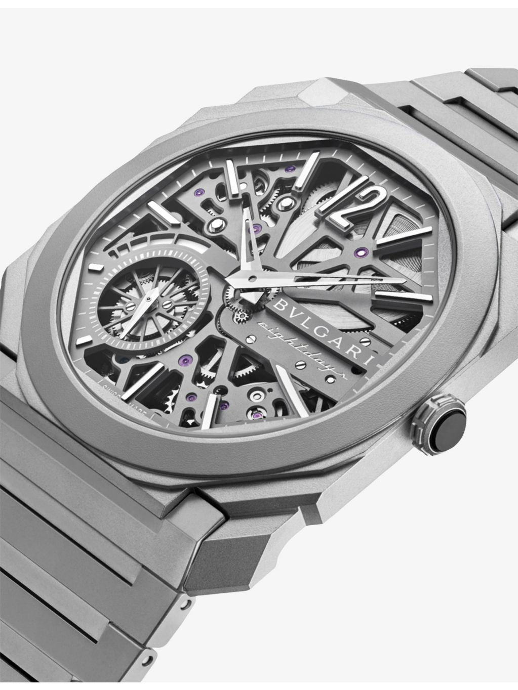 Bvlgari Octo Finissimo skeleton titanium watch 40mm, UK version