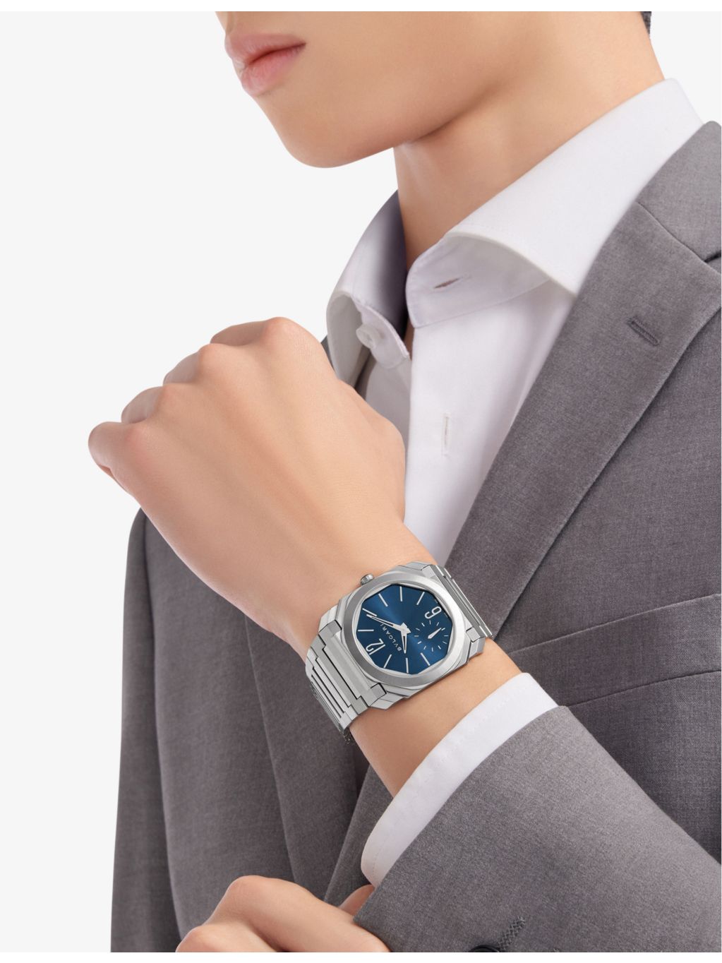 Bvlgari Octo Finissimo stainless steel automatic watch 42mm - British product