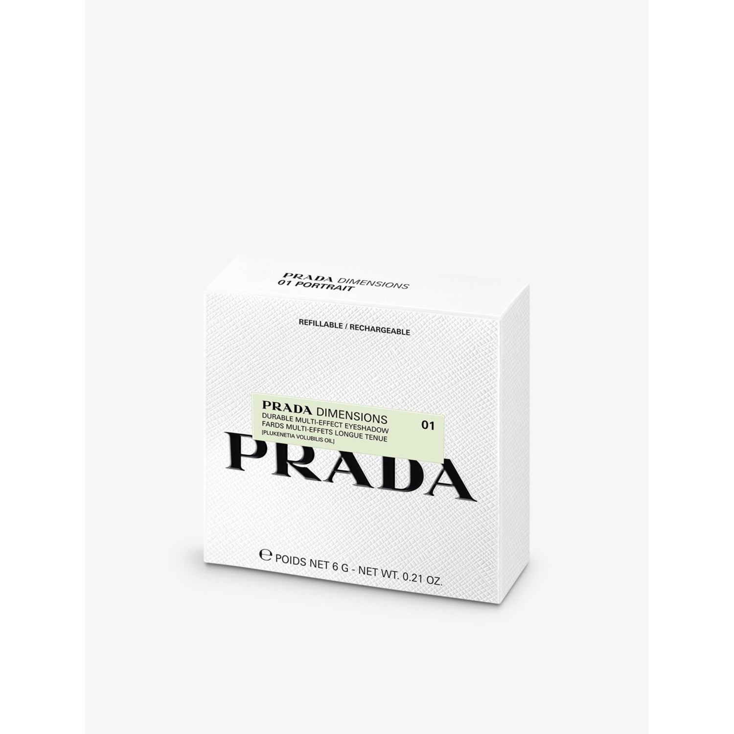 Prada Dimensions Durable eyeshadow palette 6g, imported from the UK