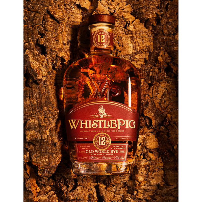 Whistlepig 12-year Old World rye whiskey 750ml, imported from the UK