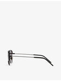 Saint Laurent rectangular metal sunglasses YS000490, imported from the UK