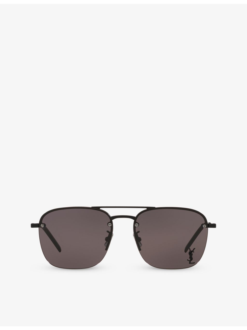 Saint Laurent rectangular metal sunglasses YS000490, imported from the UK