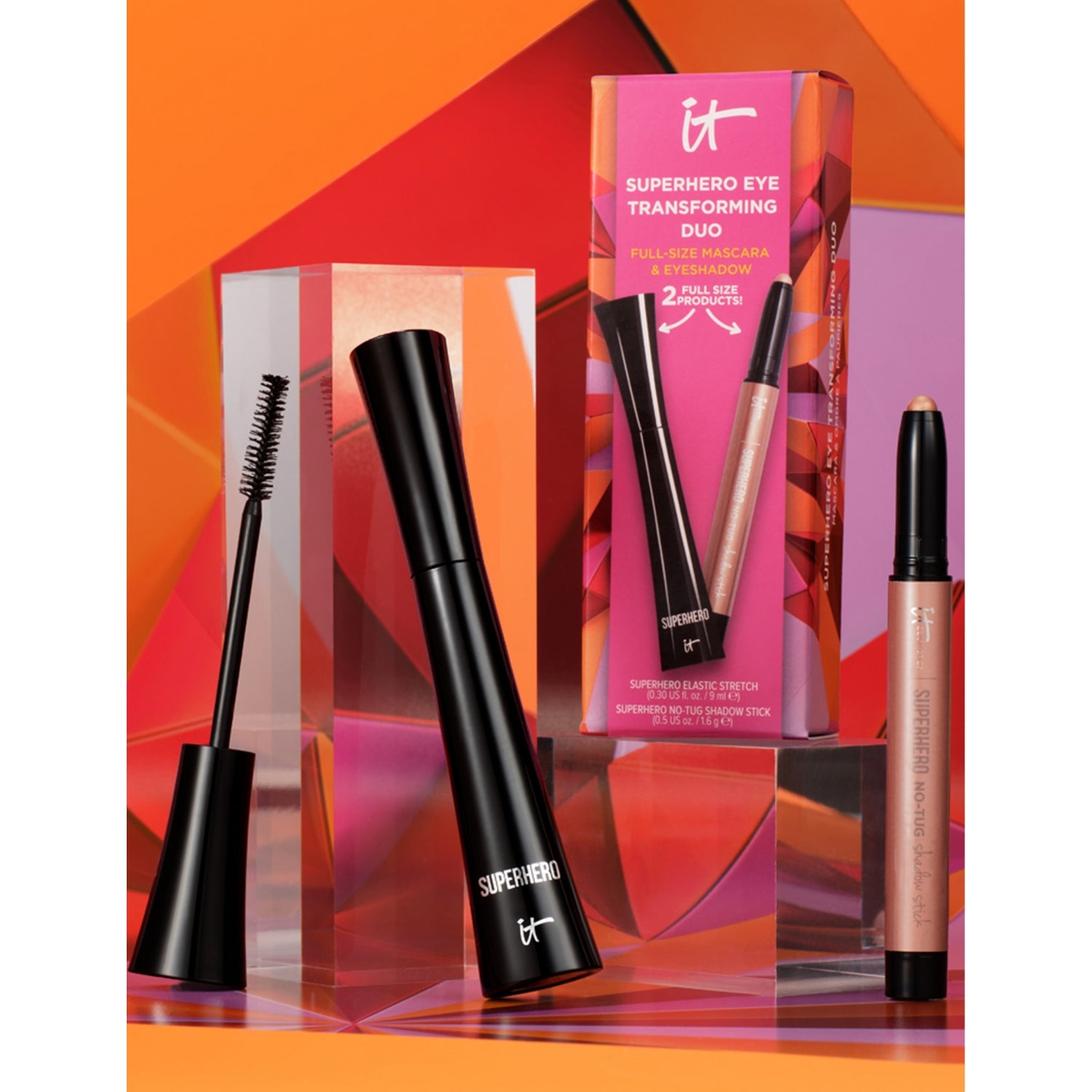 IT Cosmetics Superhero eye duo with mascara and eyeshadow (British brand)