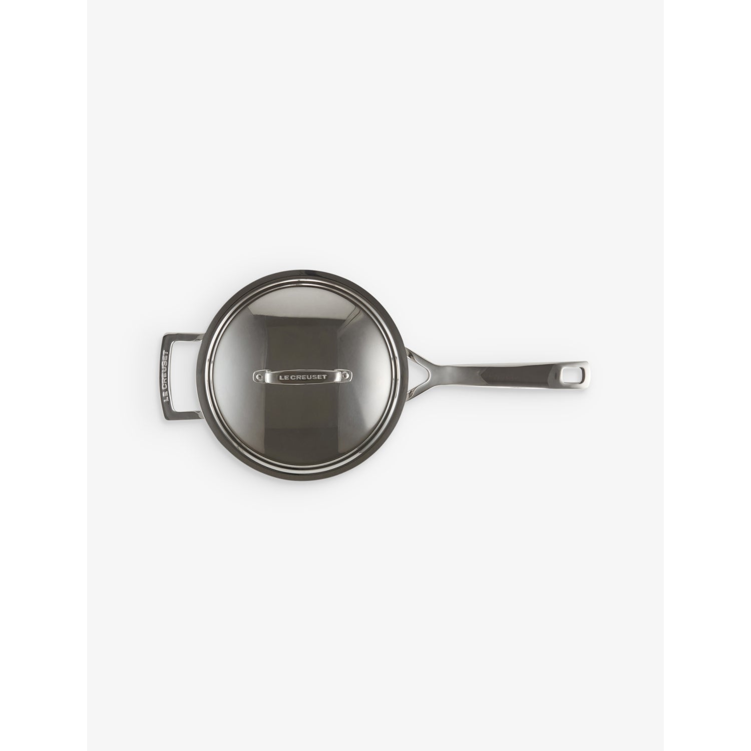 Le Creuset stainless steel saucepan 20cm with lid, imported from the UK