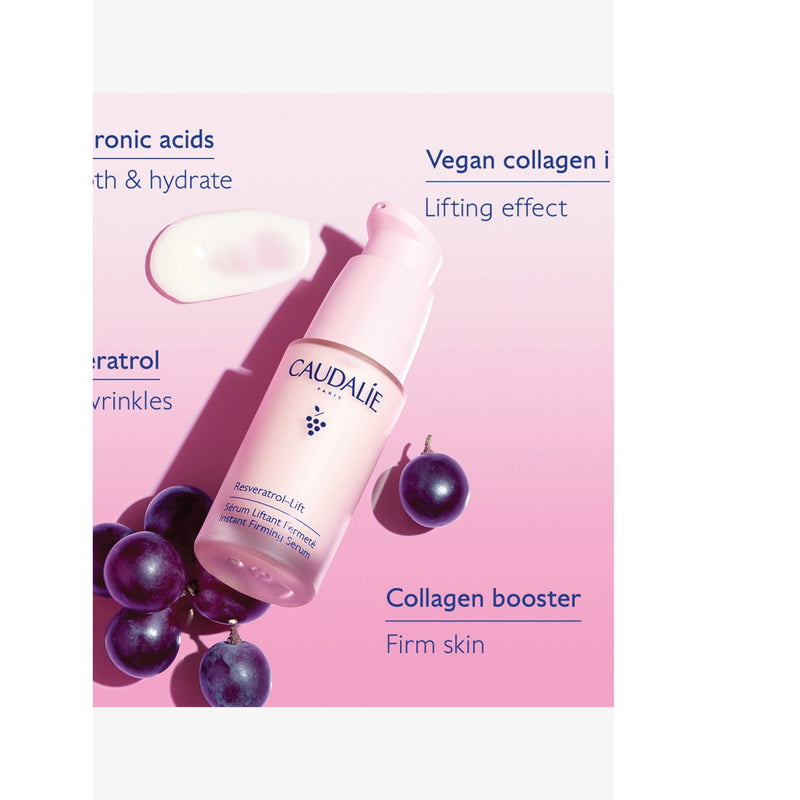 Caudalie Resveratrol Lift Instant Firming face serum 30ml, imported from the UK