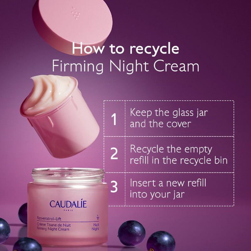 Caudalie Resveratrol Lift refillable night cream 50ml - British product
