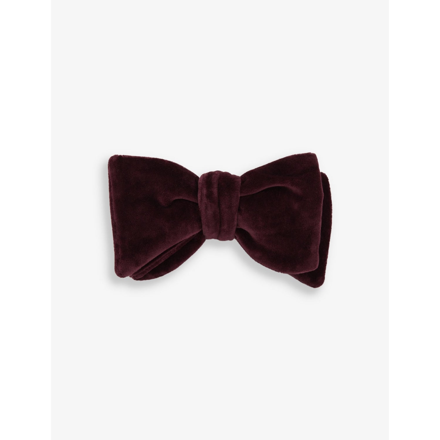 Hike self-tie velvet bow tie - BLACK