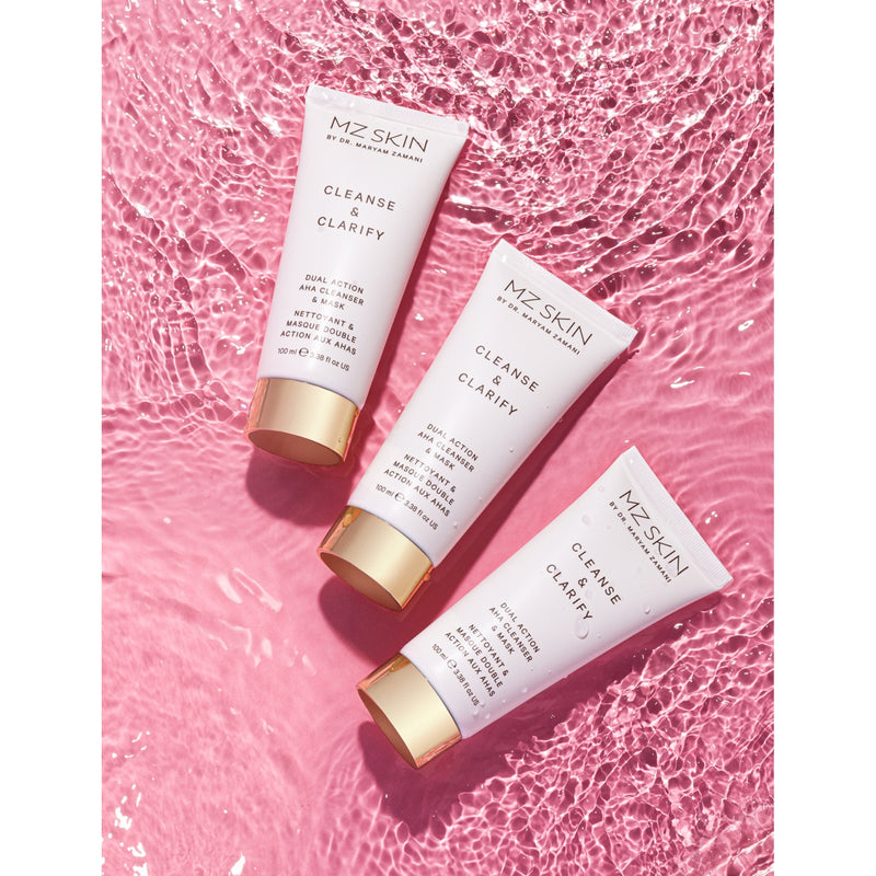 MZ Skin AHA cleanser and mask 100ml (British brand)