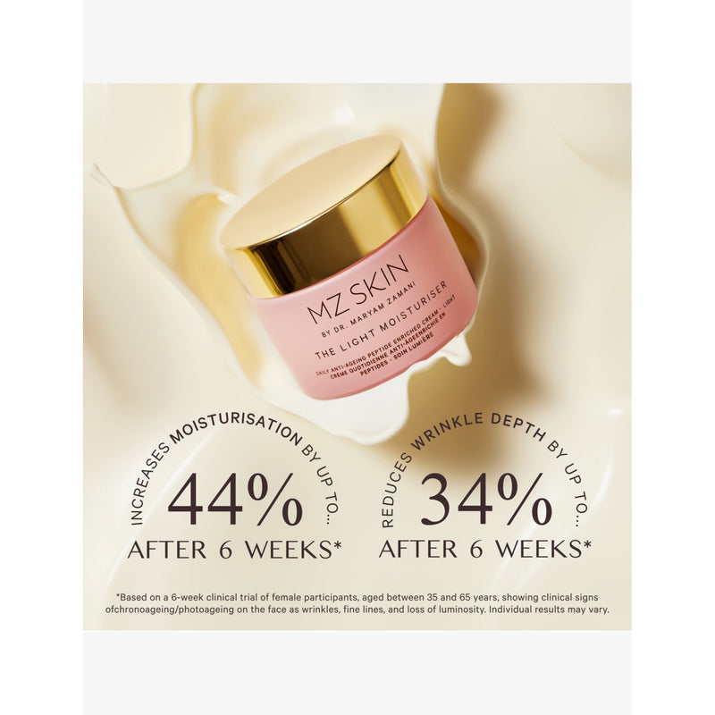 MZ Skin The Light moisturiser 50ml size, UK version