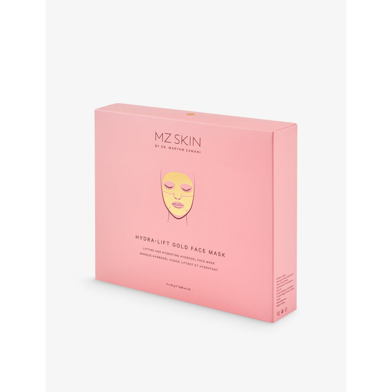 MZ Skin Hydra-Lift Gold face mask pack of five - British product