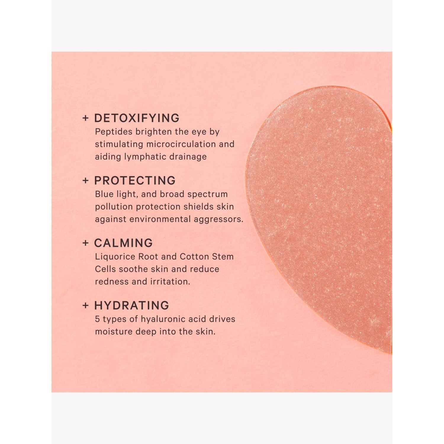 MZ Skin anti-pollution eye mask pack of five, imported from the UK