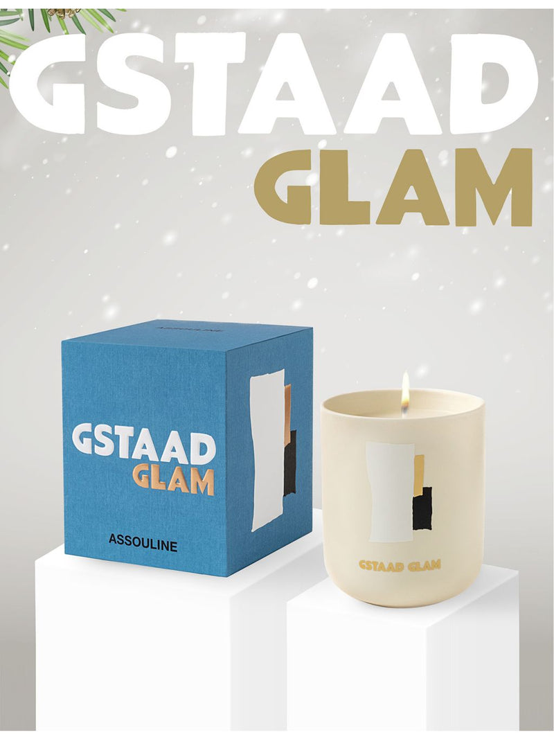 Assouline Gstaad Glam candle, imported from the UK