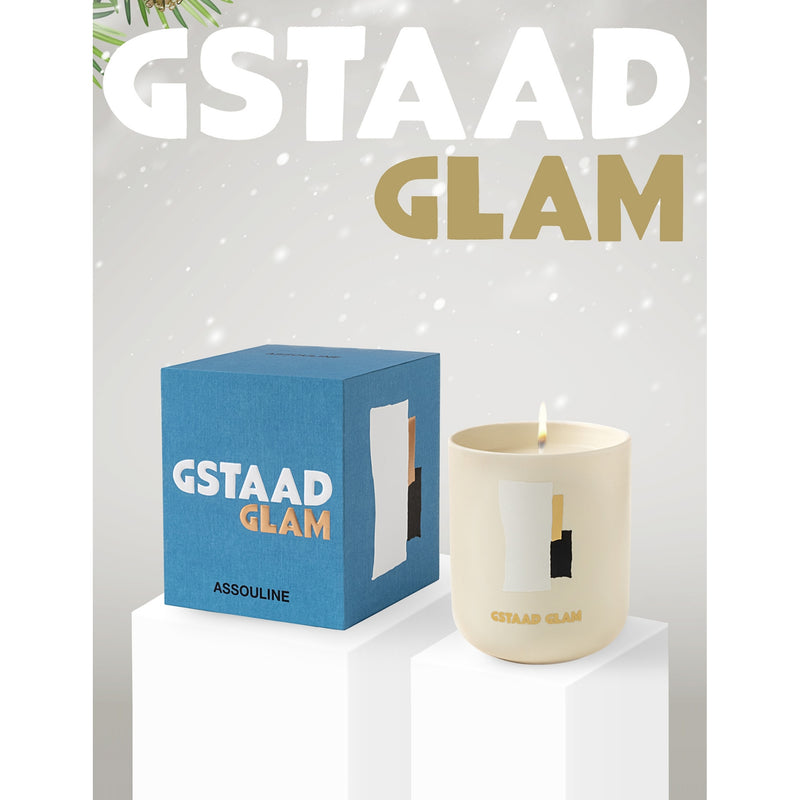 Assouline Gstaad Glam candle, imported from the UK
