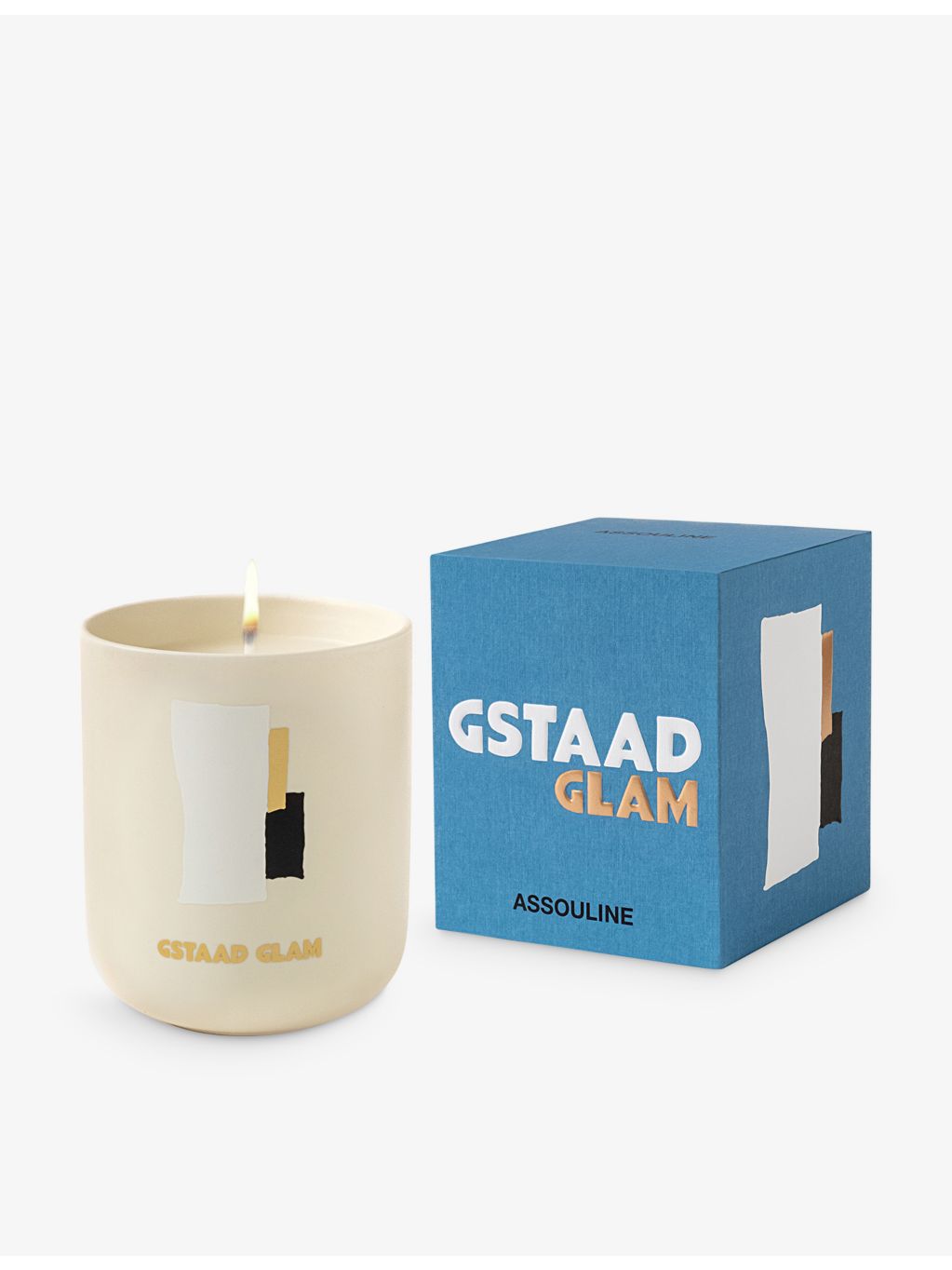 Assouline Gstaad Glam candle, imported from the UK