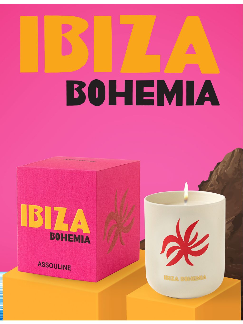 Assouline Ibiza Bohemia wax travel candle 319g, UK version