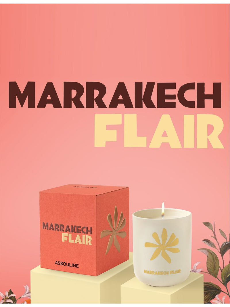 Assouline Marrakech Flair wax travel candle 139g, UK version