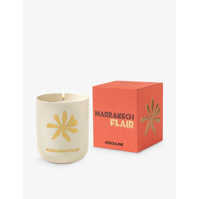 selfridges Assouline Travel From Home Marrakech Flair Travel Candle 319g- Buy online at McGrocer