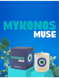 Assouline Mykonos Muse wax travel candle 139g (British brand)
