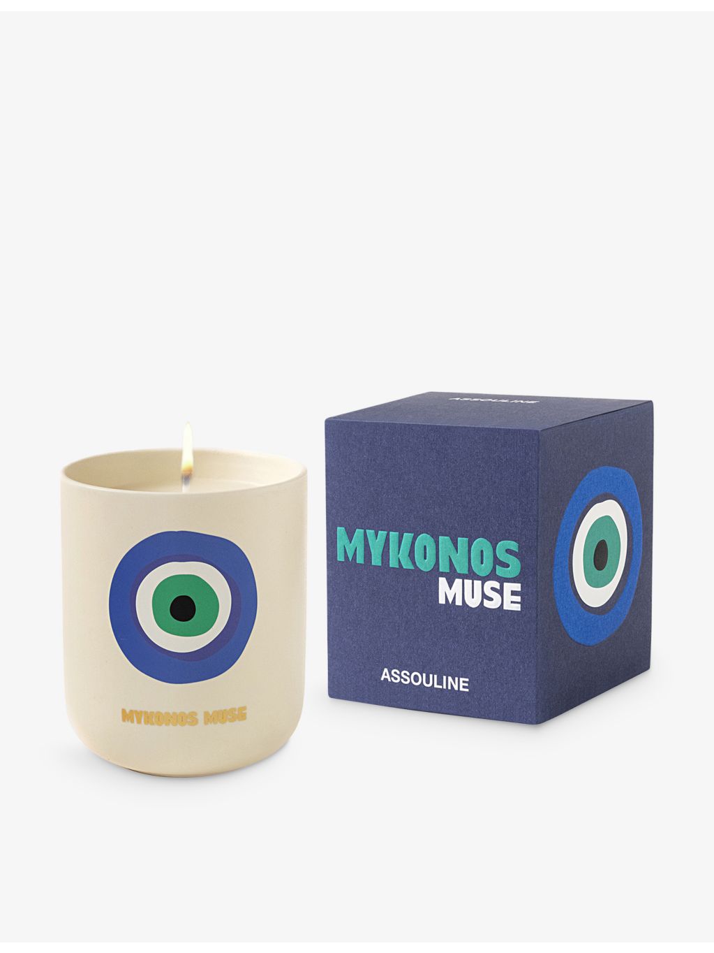 Assouline Mykonos Muse wax travel candle 139g (British brand)