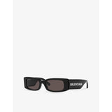 Balenciaga BB0260S rectangle-frame acetate sunglasses, imported from the UK
