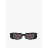 Balenciaga BB0260S rectangle-frame acetate sunglasses, imported from the UK