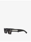 Saint Laurent rectangle acetate sunglasses, UK version