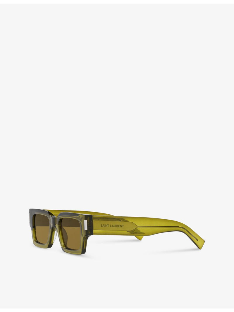 Saint Laurent rectangle-frame acetate sunglasses, UK version