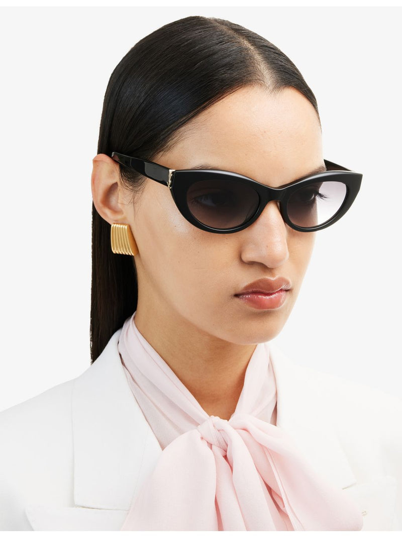 Saint Laurent oval-frame acetate sunglasses SLM115 (British brand)