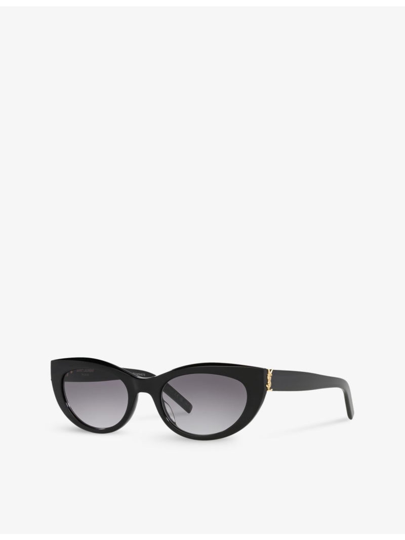Saint Laurent oval-frame acetate sunglasses SLM115 (British brand)