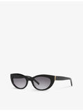 Saint Laurent oval-frame acetate sunglasses SLM115 (British brand)