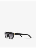 Saint Laurent oval-frame acetate sunglasses SLM115 (British brand)