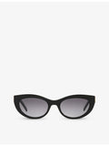 Saint Laurent oval-frame acetate sunglasses SLM115 (British brand)