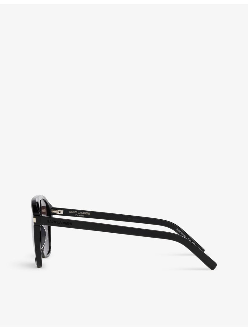 Saint Laurent Dune rectangle acetate sunglasses with UV lenses - British product