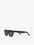Saint Laurent SL598 rectangle acetate sunglasses, UK version