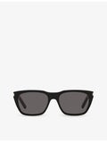 Saint Laurent SL598 rectangle acetate sunglasses, UK version