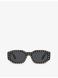Versace VE4361 rectangle-frame nylon sunglasses, imported from the UK