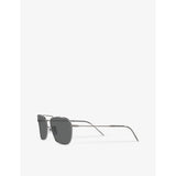 Ray-Ban Caravan Reverse square-frame gunmetal sunglasses, imported from the UK