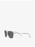 Ray-Ban Caravan Reverse square-frame gunmetal sunglasses, imported from the UK