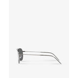 Ray-Ban Caravan Reverse square-frame gunmetal sunglasses, imported from the UK