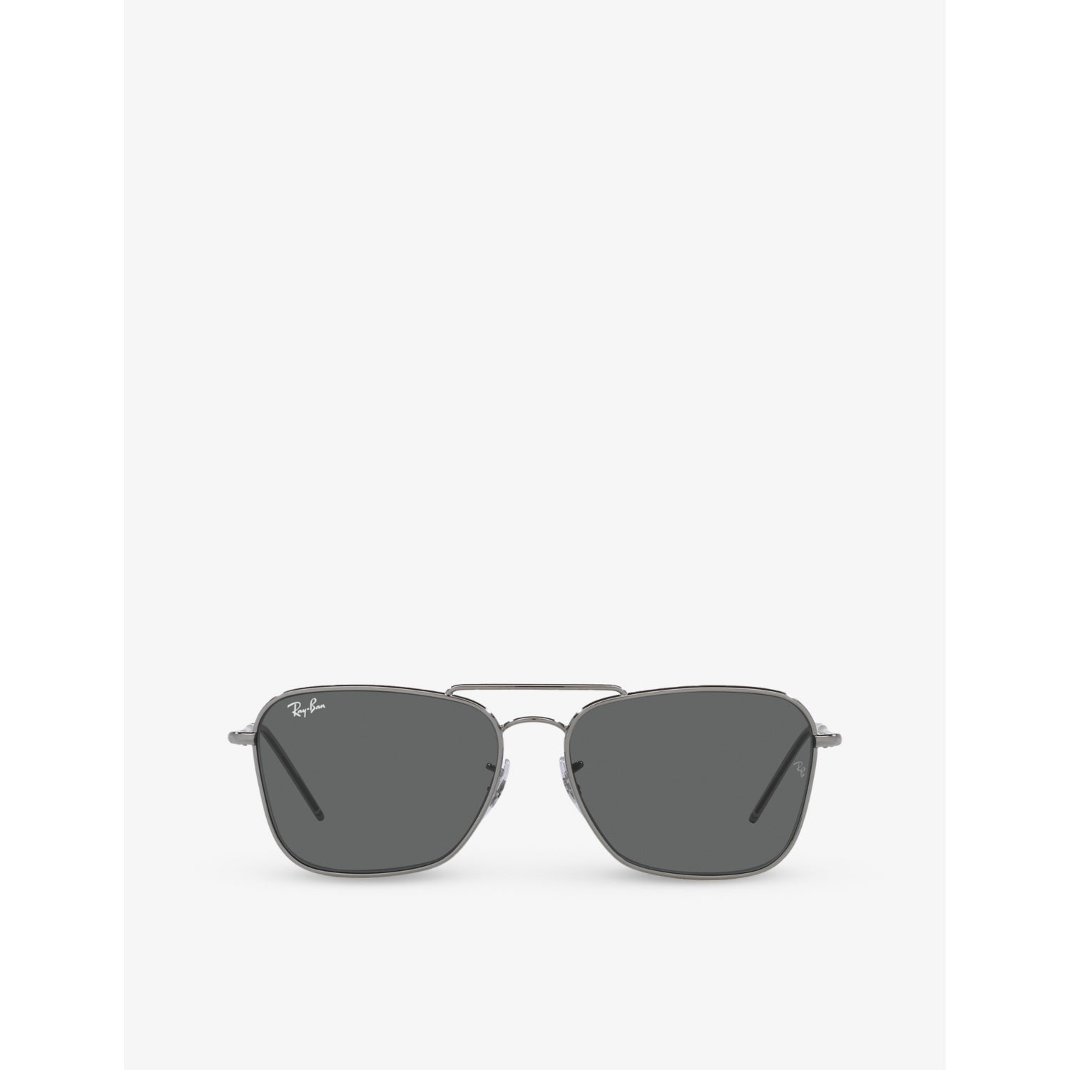 Ray-Ban Caravan Reverse square-frame gunmetal sunglasses, imported from the UK