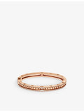 Bvlgari B.zero1 18ct rose-gold diamond pavé bracelet, imported from the UK