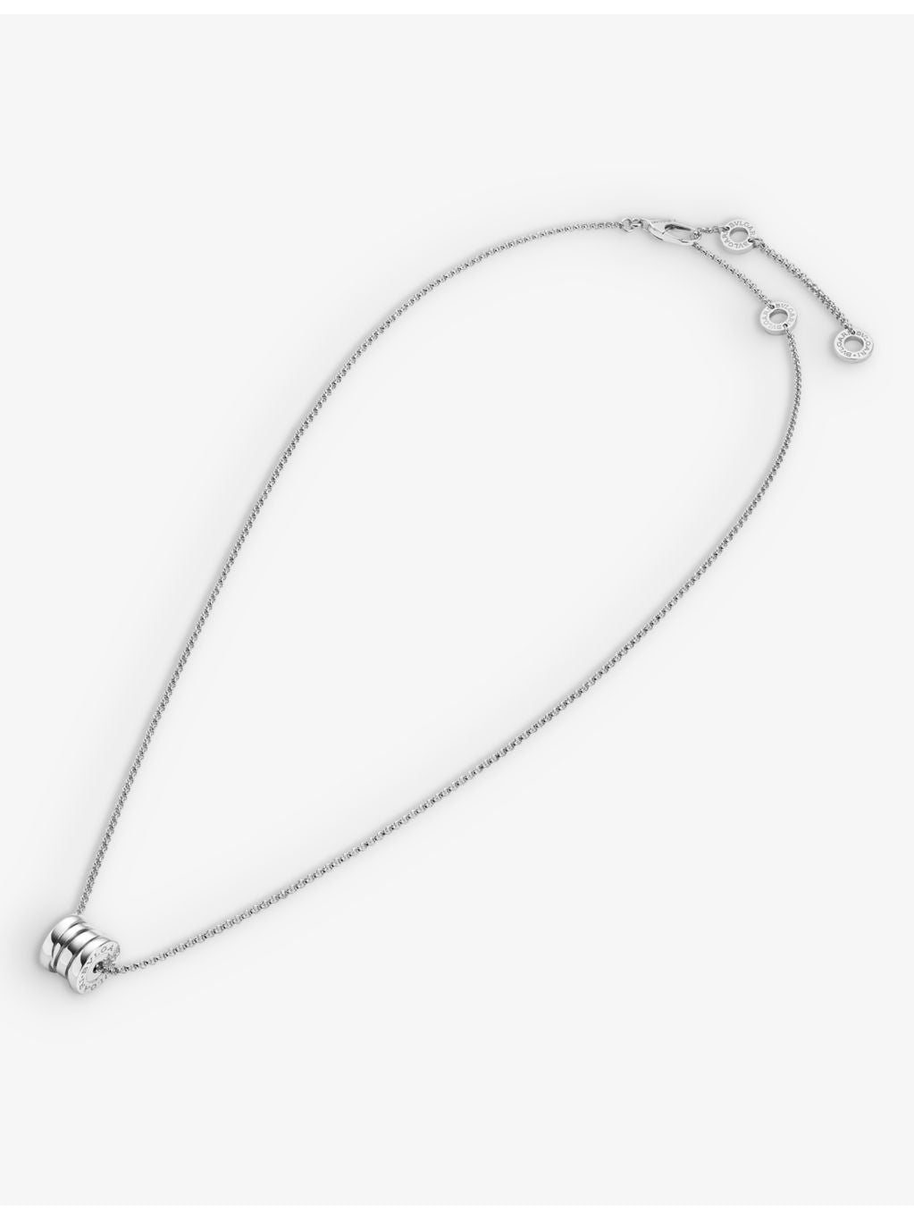 Bvlgari B.zero1 mini white gold necklace, UK version