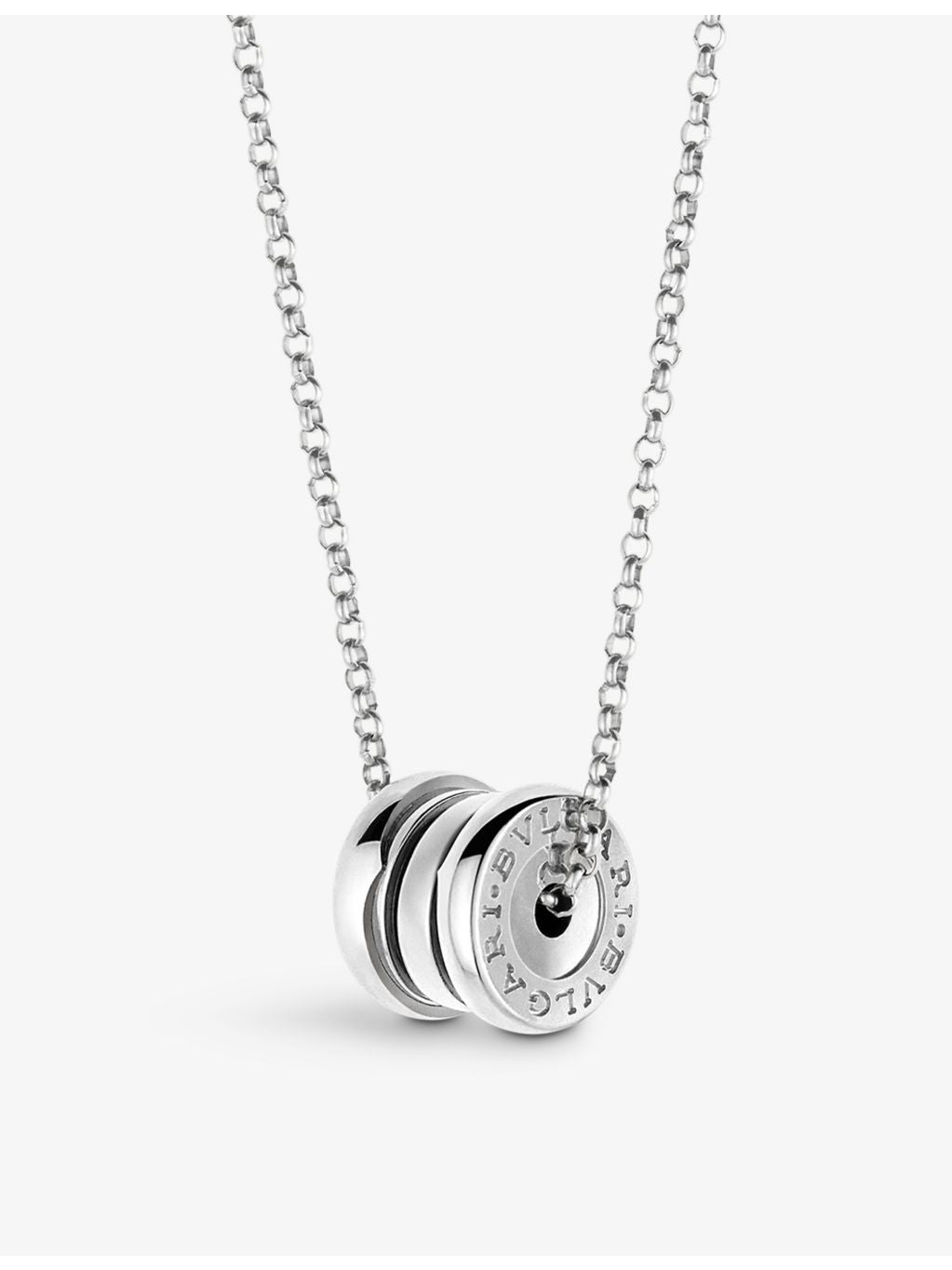 Bvlgari B.zero1 mini white gold necklace, UK version