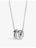 Bvlgari B.zero1 mini white gold necklace, UK version