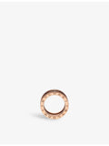 Bvlgari B.zero1 18ct rose-gold diamond band ring (British brand)