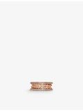 Bvlgari B.zero1 18ct rose-gold diamond band ring (British brand)
