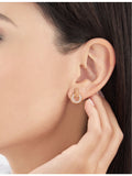 Bvlgari 18ct rose-gold diamond earrings, UK version